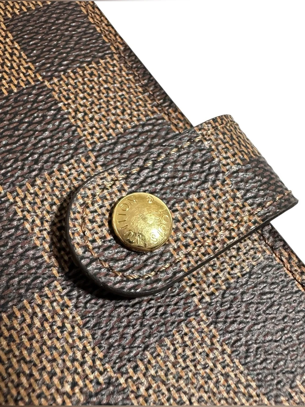 Louis Vuitton Damier Ebene Leather Agenda PM Passport Travel Organizer